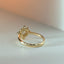 Violet brilliant cut entourage diamond ring 14k gold - Studio Kroewe