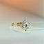 Violet brilliant cut entourage diamond ring 14k gold - Studio Kroewe