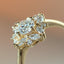 Violet brilliant cut entourage diamond ring 14k gold - Studio Kroewe