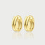 Vivi oval earrings 14k gold - Studio Kroewe