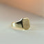 Woody signet ring 14k gold - Studio Kroewe
