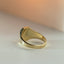 Woody signet ring 14k gold - Studio Kroewe
