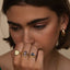 Woody signet ring 14k gold - Studio Kroewe
