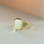 Woody signet ring 14k gold - Studio Kroewe