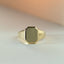 Woody signet ring 14k gold - Studio Kroewe