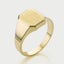 Woody signet ring 14k gold - Studio Kroewe