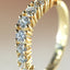 Xavi brilliant cut diamond curve ring 14k gold - Studio Kroewe