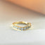Xavi brilliant cut diamond curve ring 14k gold - Studio Kroewe