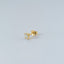Yara oval cut diamond earstud 14k gold - Studio Kroewe
