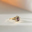 Yoki diamond rhodolite entourage ring 14k gold - Studio Kroewe