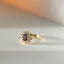 Yoki diamond rhodolite entourage ring 14k gold - Studio Kroewe