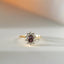 Yoki diamond rhodolite entourage ring 14k gold - Studio Kroewe