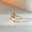 Yoki diamond rhodolite entourage ring 14k gold - Studio Kroewe