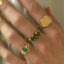 Zelda tourmaline ring 14k gold - Studio Kroewe