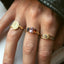Zelda trio color ring 14k gold - Studio Kroewe