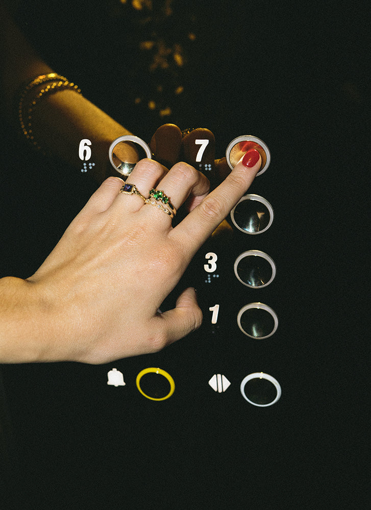 Frida tsavorite ring 14k gold
