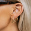 Marie ovale oorbellen 14k goud