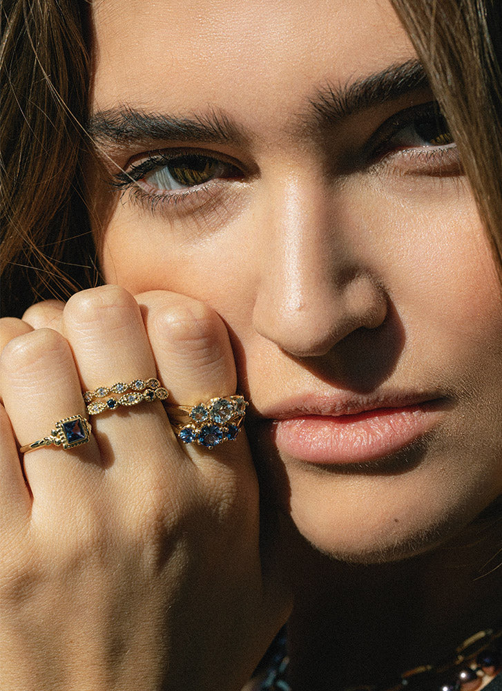 Frida tanzanite ring 14k gold