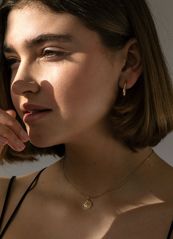 Polly birthstone charm 14k gold