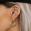 Tay small round earrings 14k gold