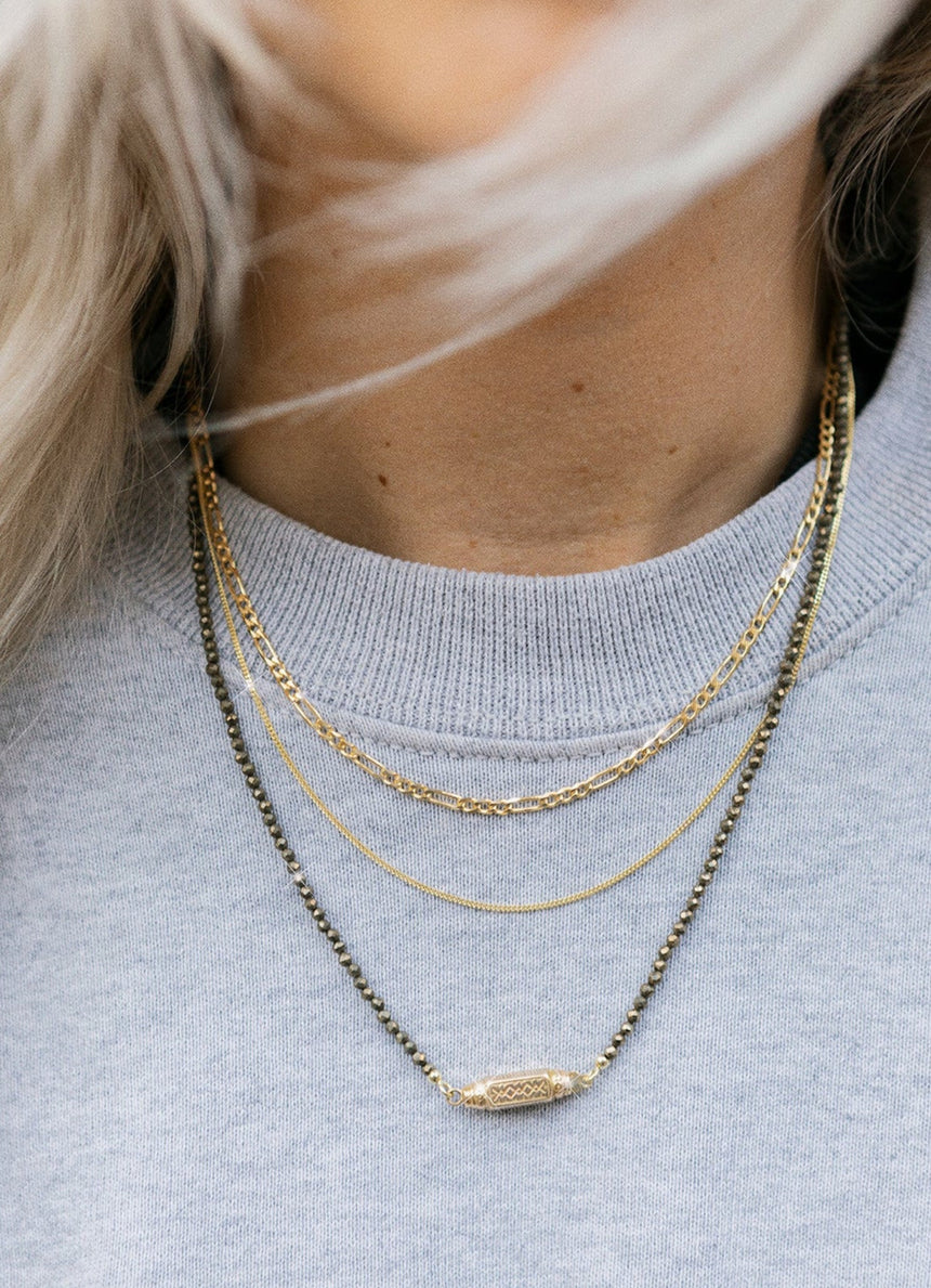 Figaro necklace 14k gold