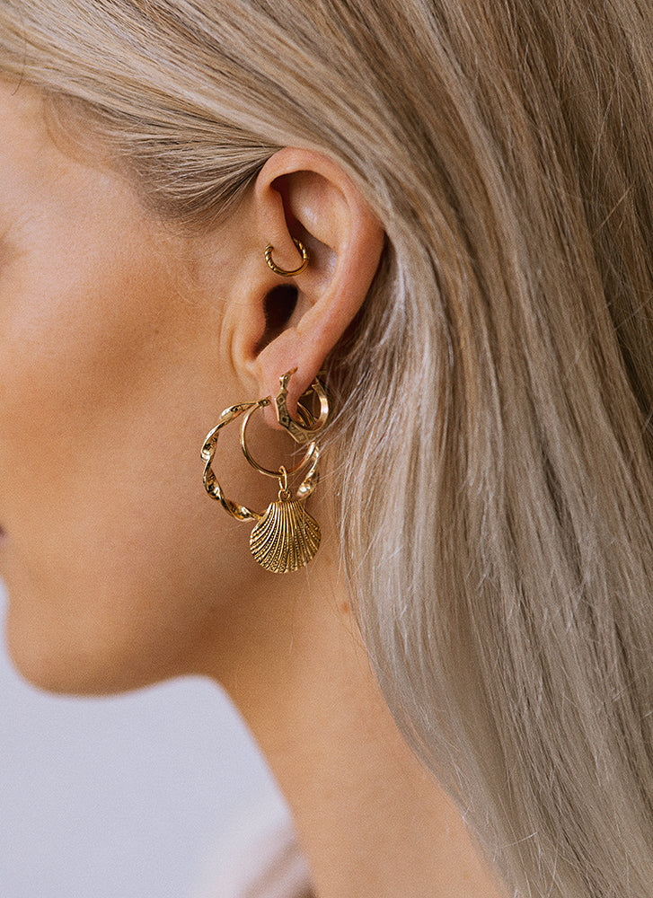 Neve twisted earrings 14k gold