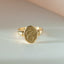 Betsy alfabet zegelring 14k goud