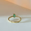 Caes smaragd mei birthstone ring 14k goud