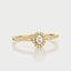 Caes halo diamant ring 14k goud