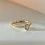Caes halo diamond ring 14k gold