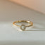 Caes halo diamond ring 14k gold