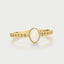 Caes opal october birthstone ring 14k gold