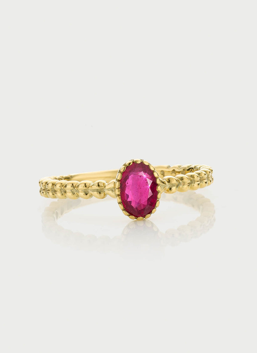 Birthstone Ring in 14K Yellow Gold | Audry Rose