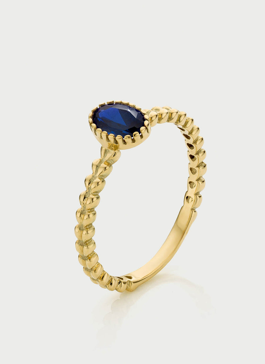 Angara Natural Blue Sapphire Solitaire Ring for India | Ubuy