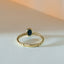 Caes sapphire september birthstone ring 14k gold