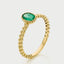 Caes emerald may birthstone 14k gold