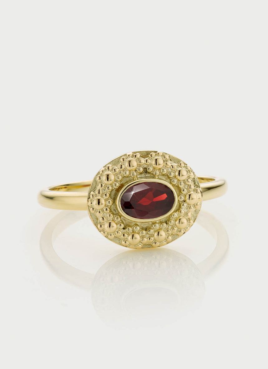 Cami garnet january birthstone ring 14k gold