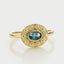 Cami london blue topaas ring 14k goud