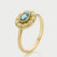 Cami london blue topaz ring 14k gold