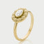 Cami moissanite april birthstone ring 14k gold