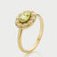 Cami peridot august birthstone ring 14k gold