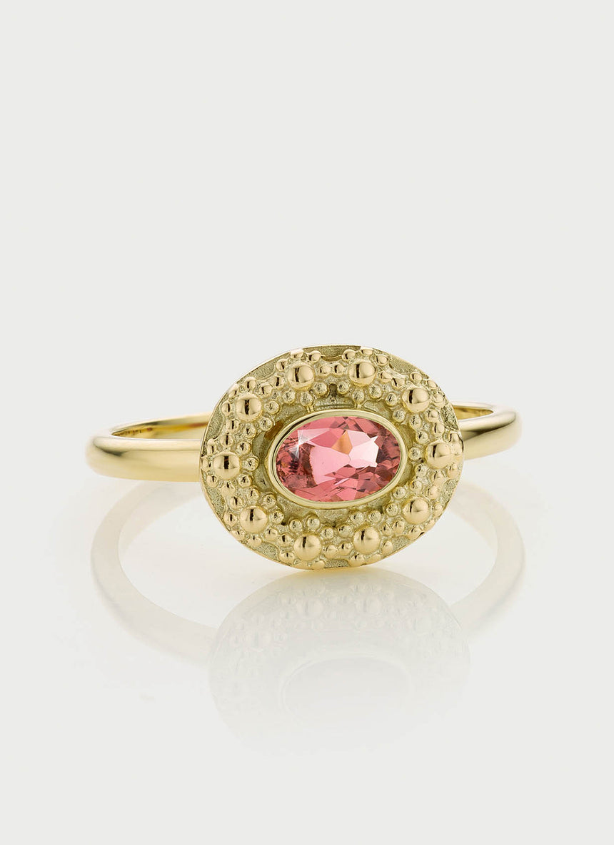 Cami tourmaline october birthstone ring 14k gold