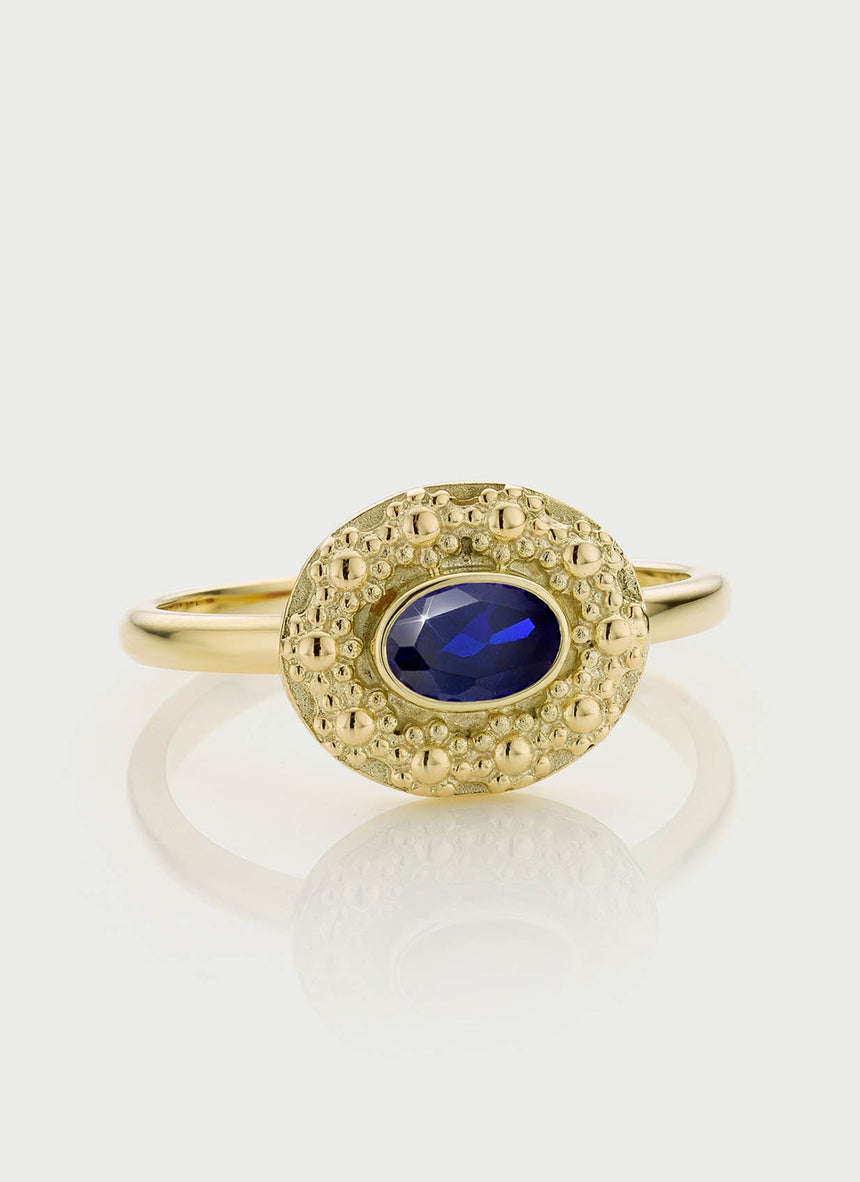 Cami sapphire september birthstone ring 14k gold