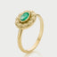 Cami smaragd mei birthstone ring 14k goud