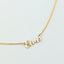 Carrie naamketting 14k goud