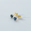 Clarice saffier studs 14k goud