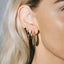 Clarice sapphire earstuds 14k gold