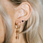 Clarice sapphire earstuds 14k gold