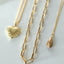 Paperclip 6mm necklace 14k gold
