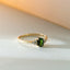 Dakota diamond tsavorite ring 14k gold